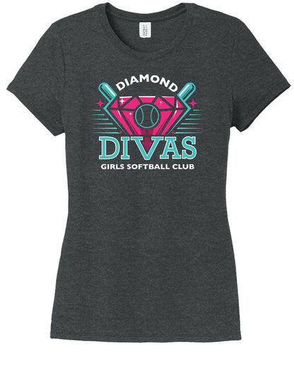 Diamond Divas Ladies Tri-Blend Tee